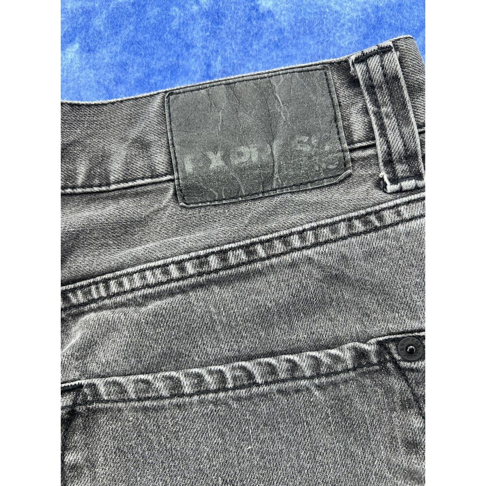 Express Men's Blake Loose Fit Bootcut Jeans 32x32 Black Denim 100% Cotton - Picture 4 of 7